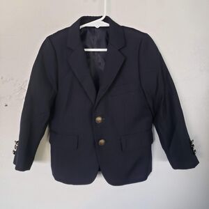 David Oliver Little Toddler Boys Suit Coat Tux Navy Blue Church Wedding Formal